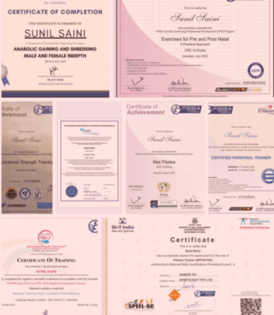 Trainer certificates